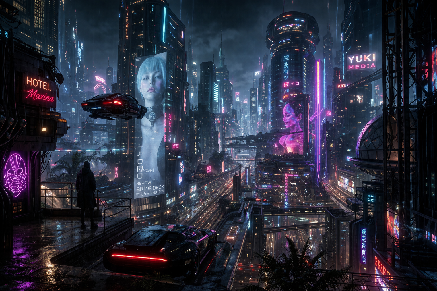 Futuristic Cyberpunk City