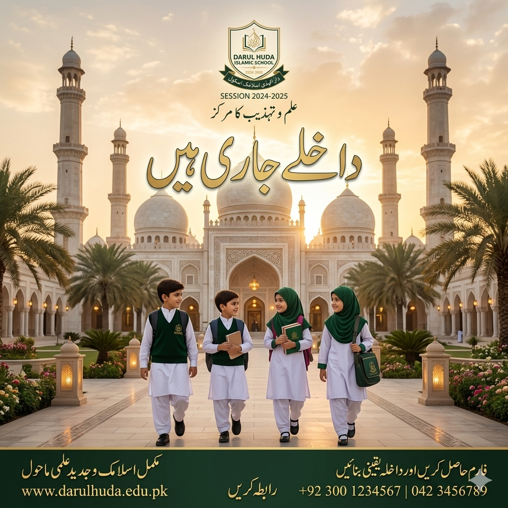 Islamic school admission poster