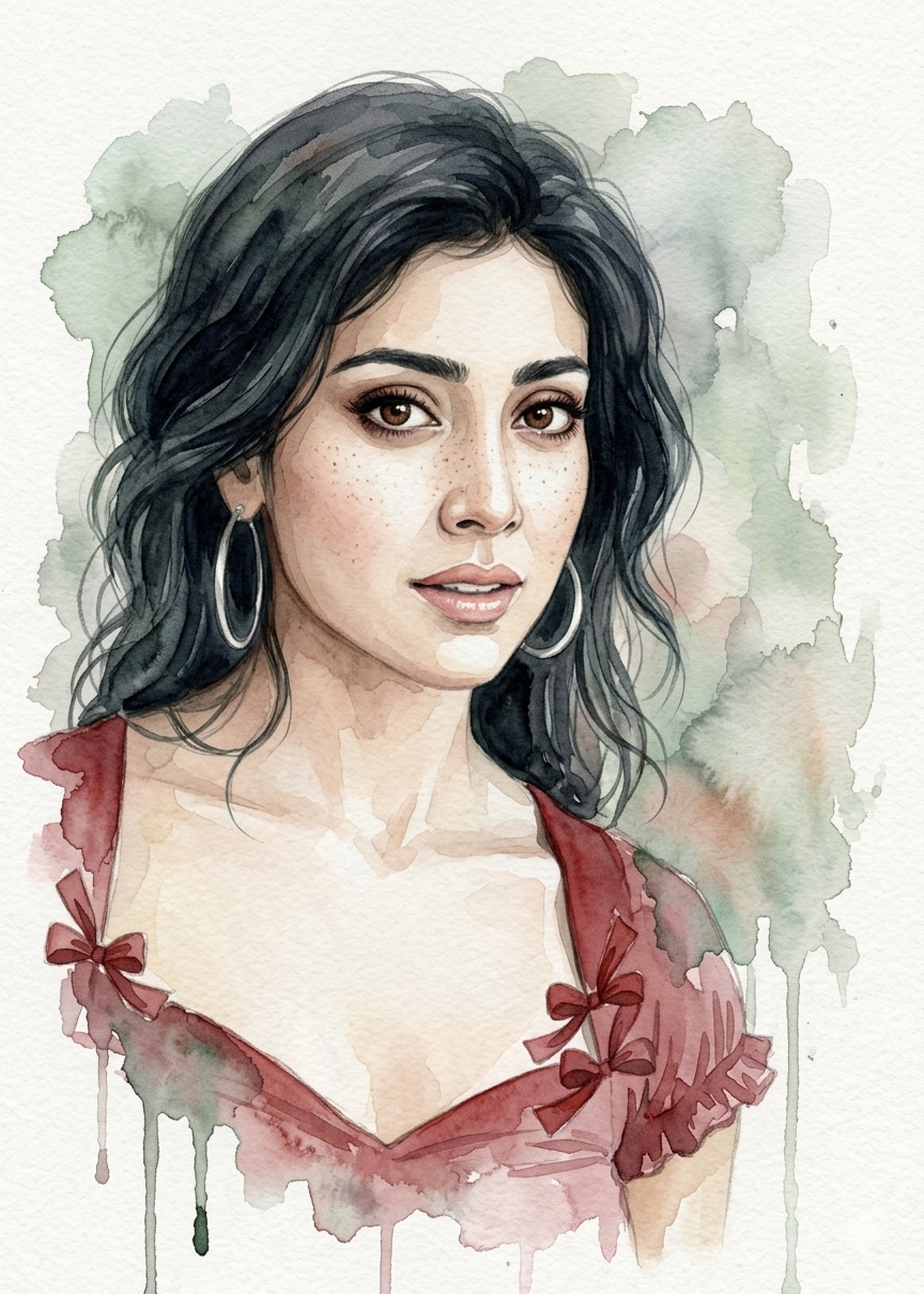 Soft Watercolor Portrait